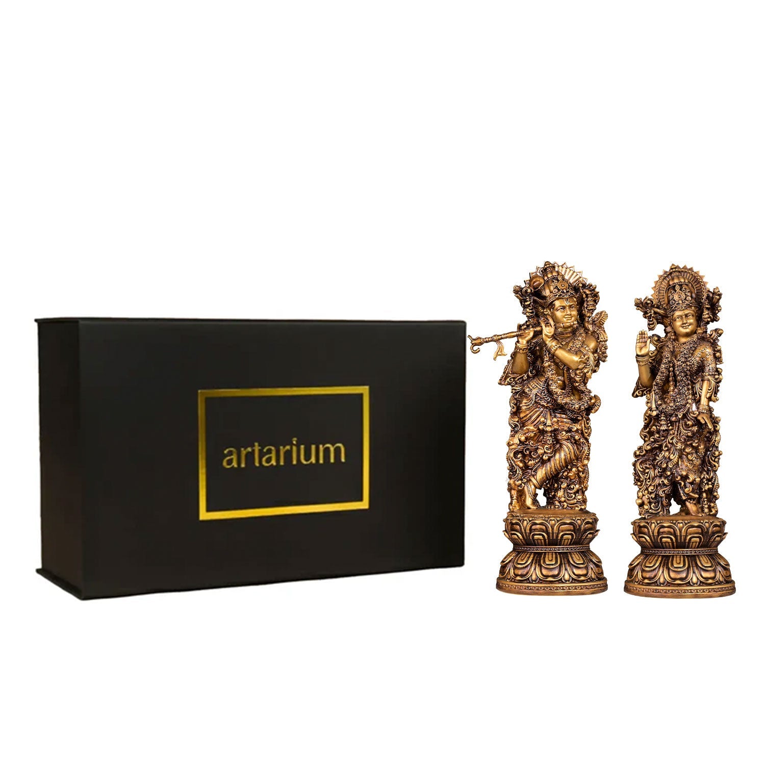 Radha Krishna Idol with Gift Box theartarium